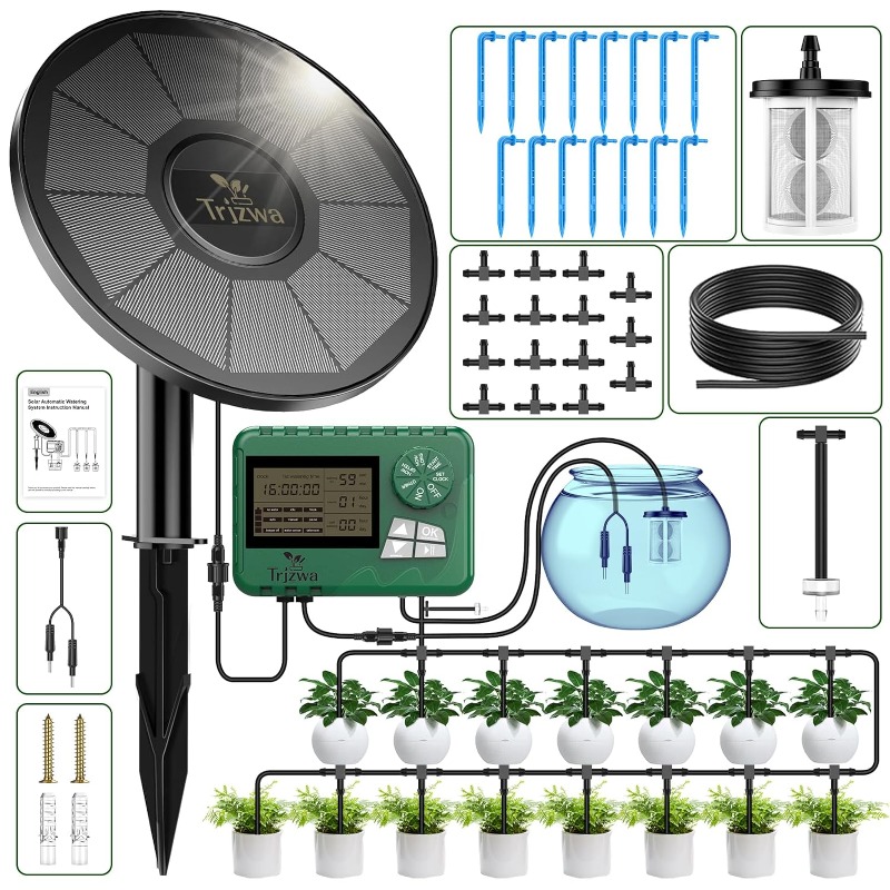 Smart Urban Garden - Equipo de riego solar, kit de
