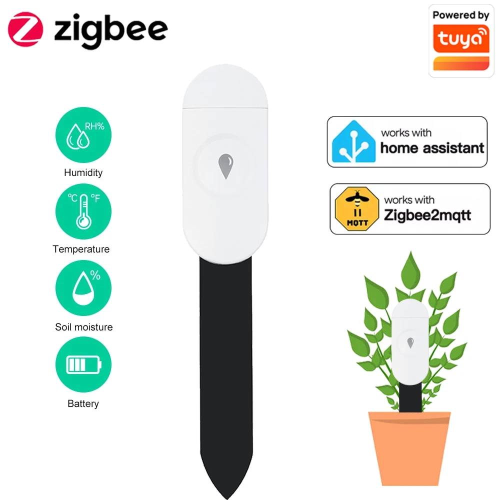 Smart Garden Sensors - Tuya Zigbee-Detector de temperatura y humedad,