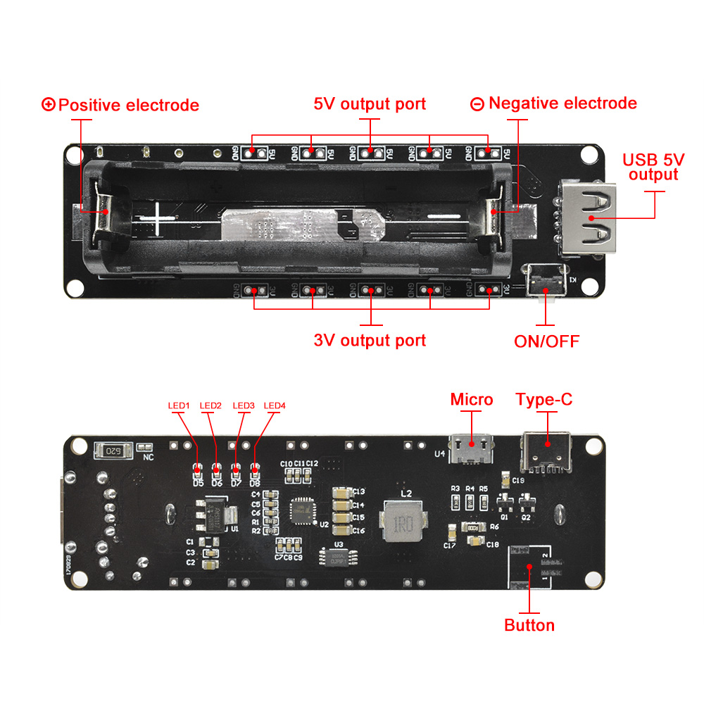 Smart Garden Esp32 - WEMOS ESP32 18650 Módulo de Expansión