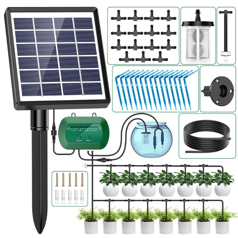 Smart Garden Click And Grow - Kit de riego Solar inteligente, 6V,