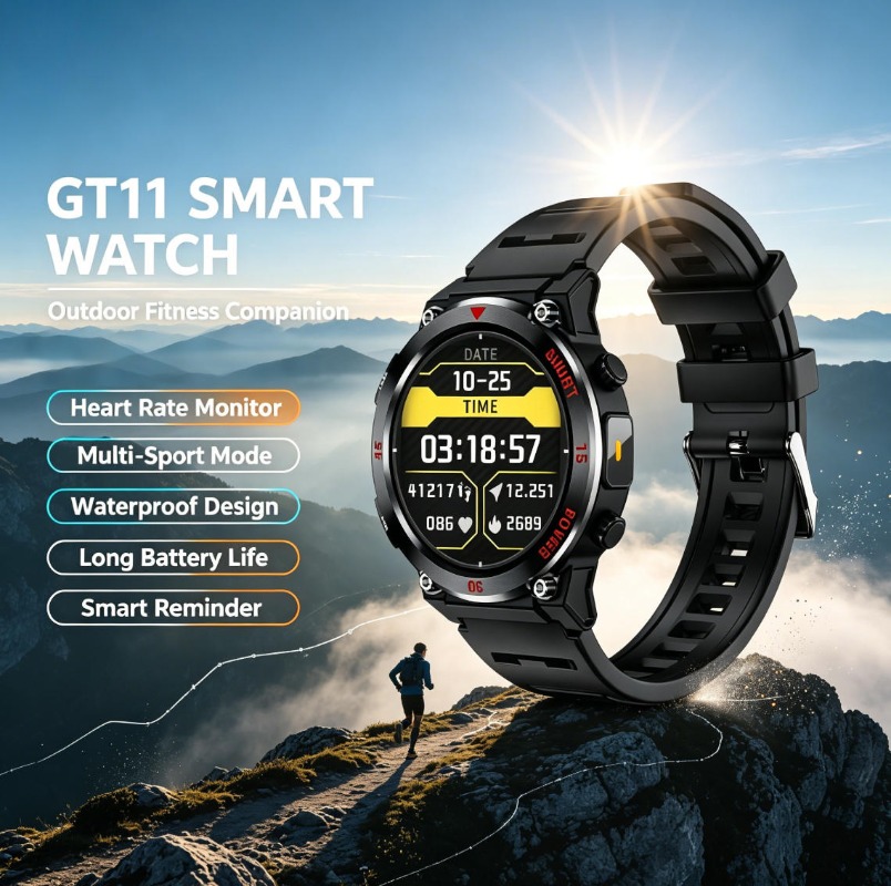 Nuevo reloj inteligente GT11 c - Smart Garden Arduino reseña y precio