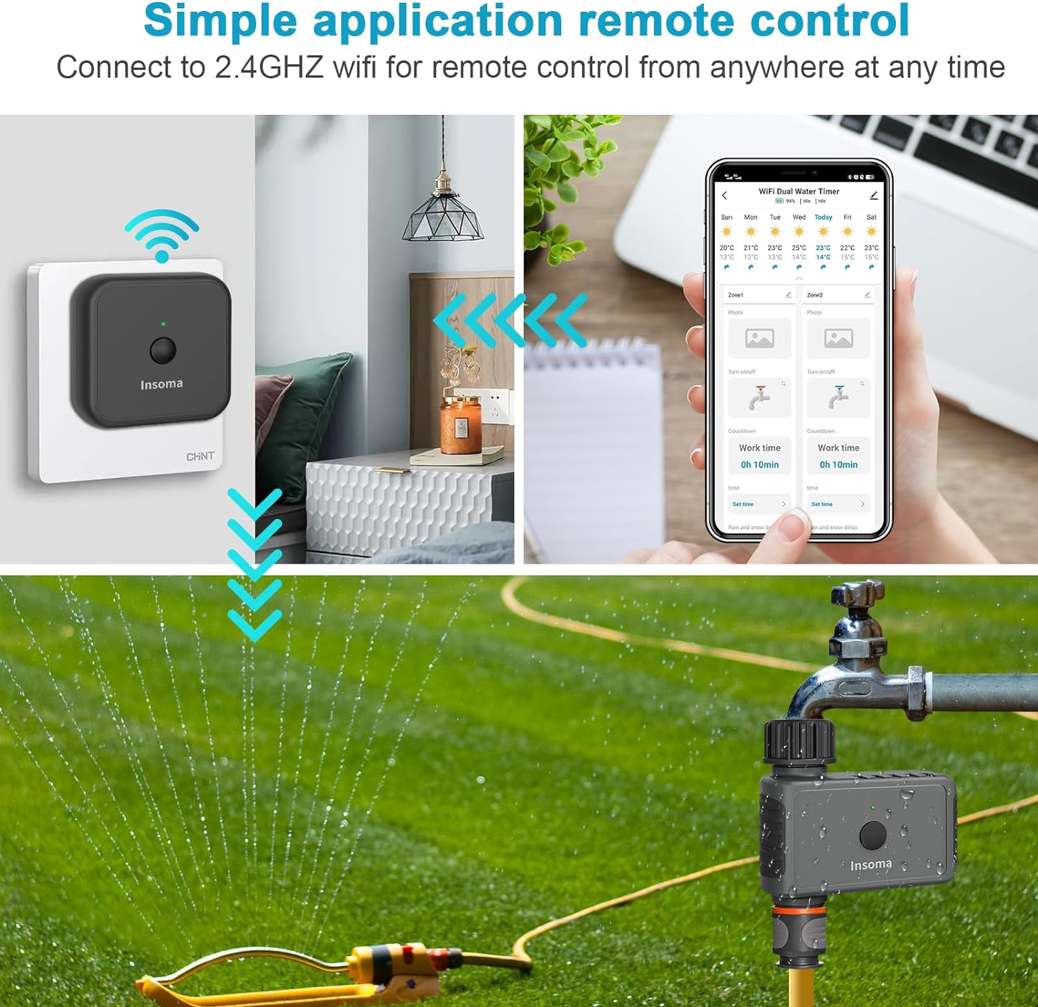 Insoma Wifi temporizador autom - Smart Garden Refill reseña y precio