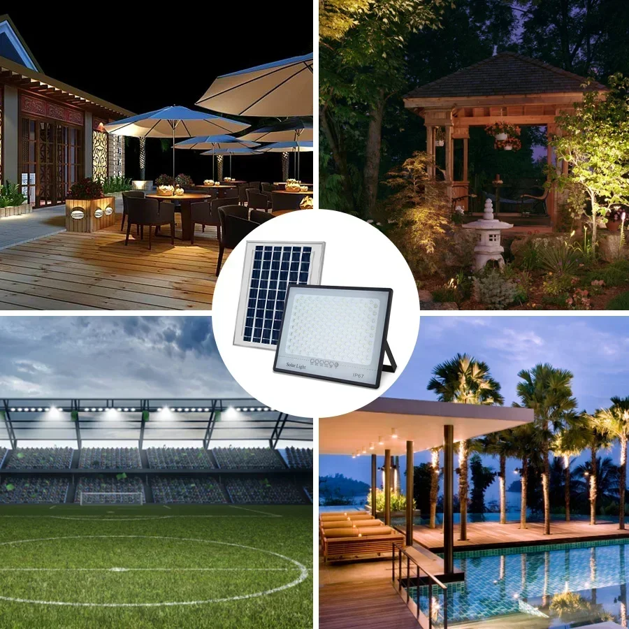 Luces solares de 500W para ext - Smart Garden Solar Lights reseña y precio