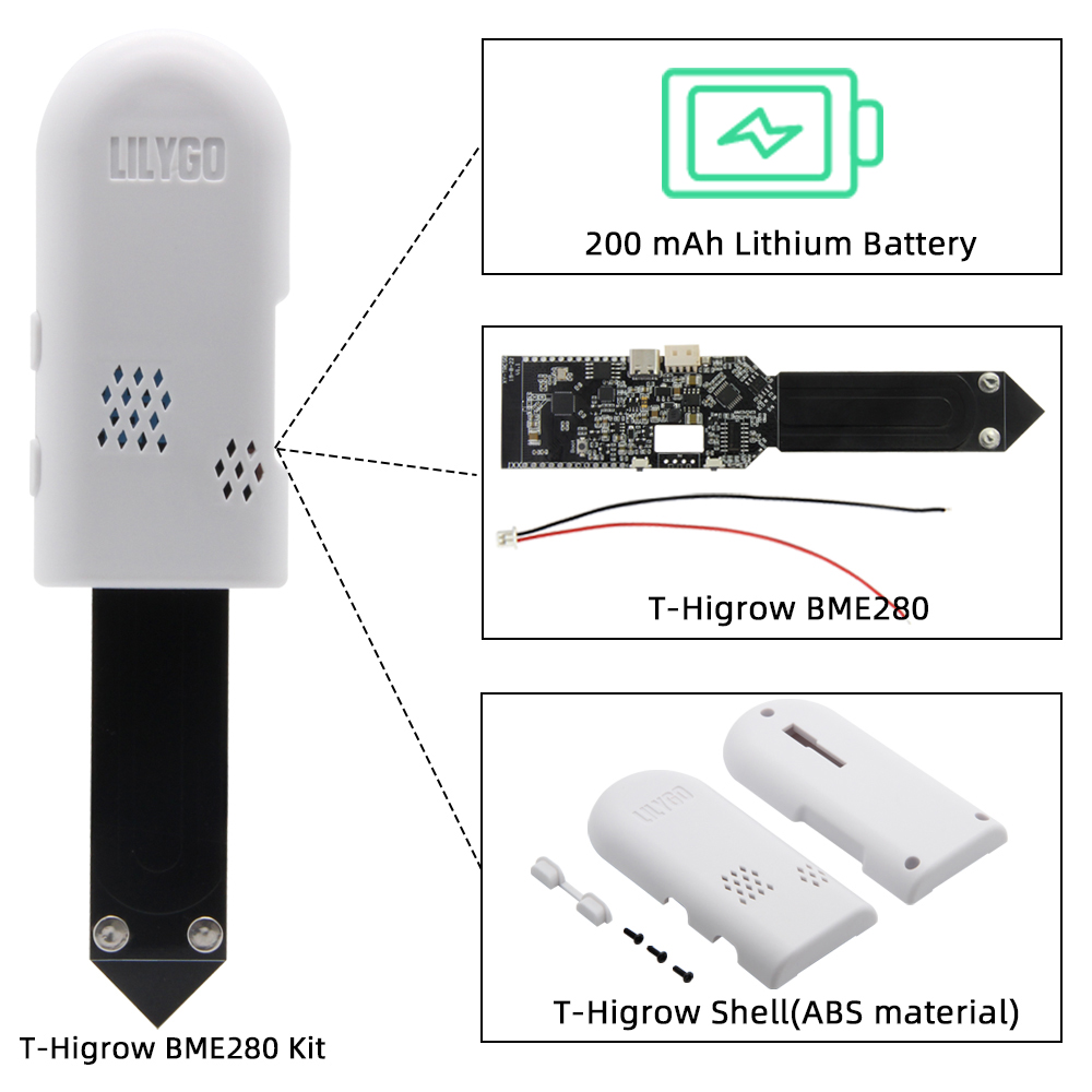 LILYGO® T-Higrow ESP32 Soil Te - Smart Garden Esp32 reseña y precio