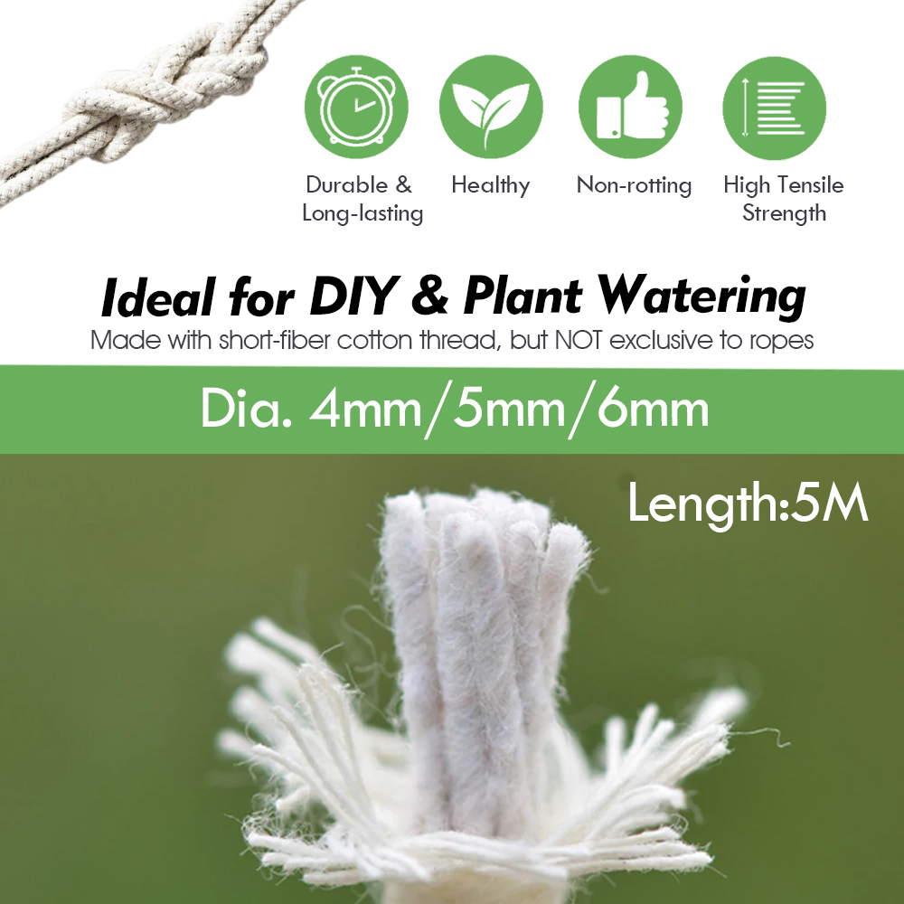 Cordón de mecha de algodón de  - Smart Garden Herb reseña y precio